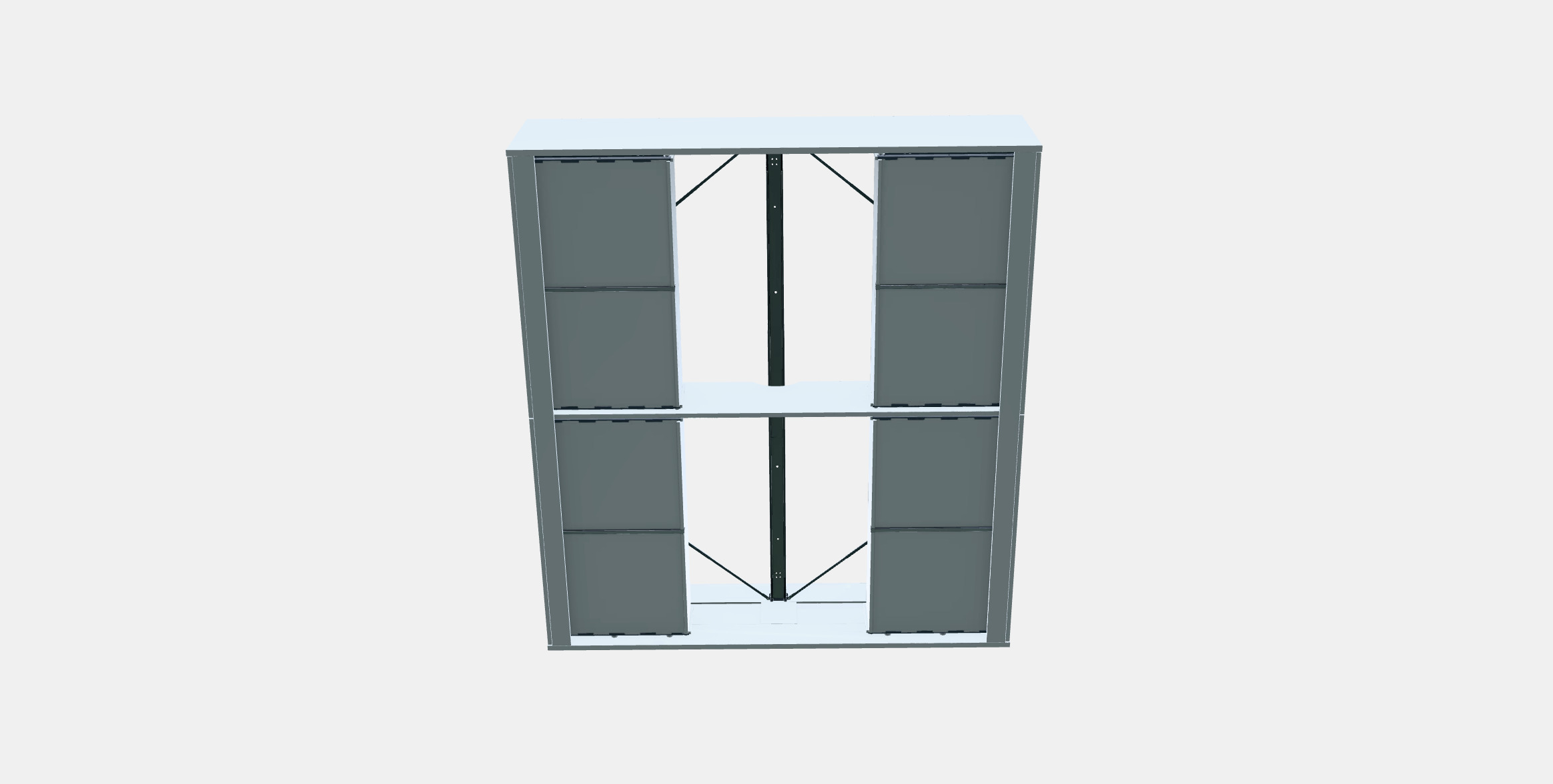 BRIMNES Bed frame with storage 5 3D model_7