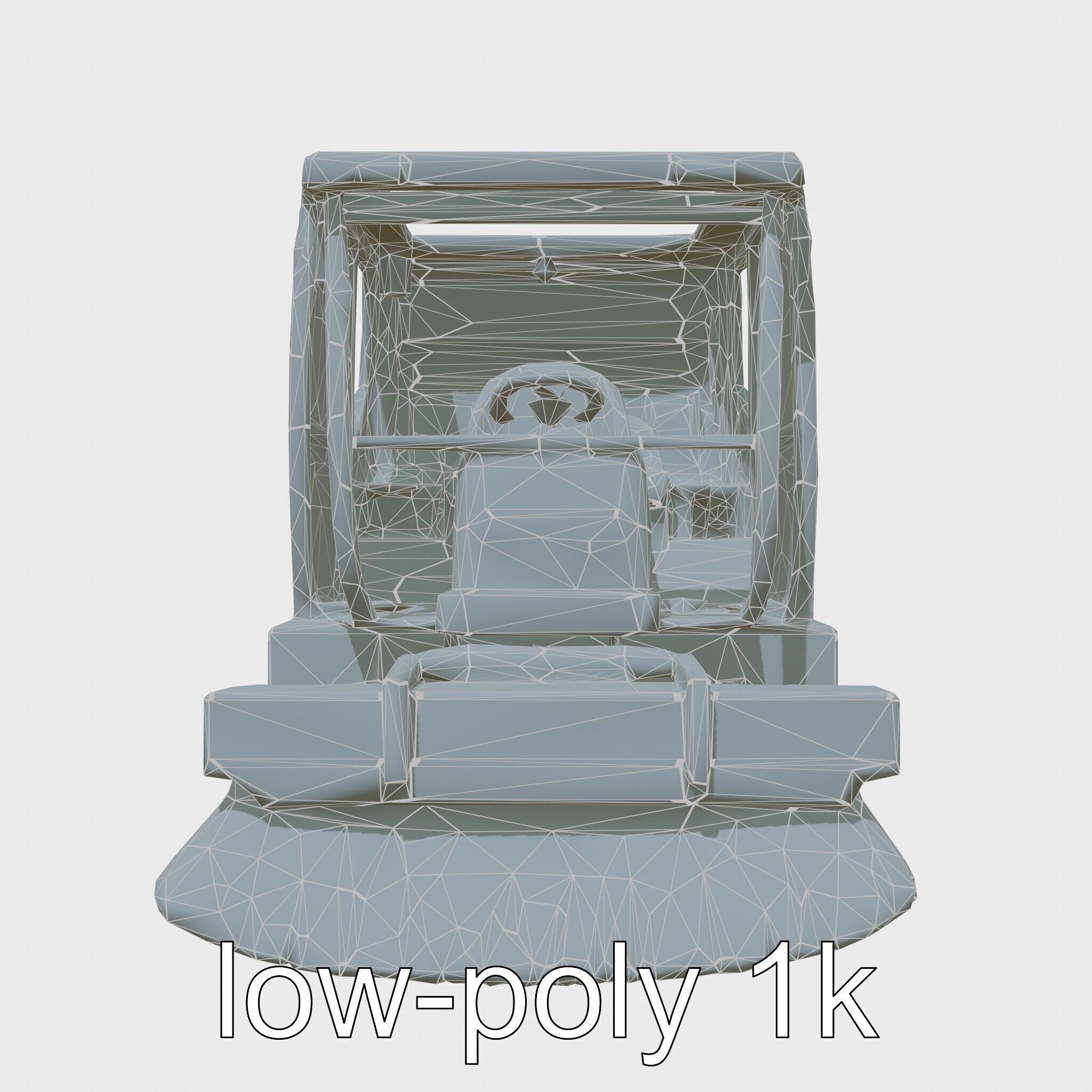 Compact Street Cleaning Machine 3D Model Low-poly 3D model_22