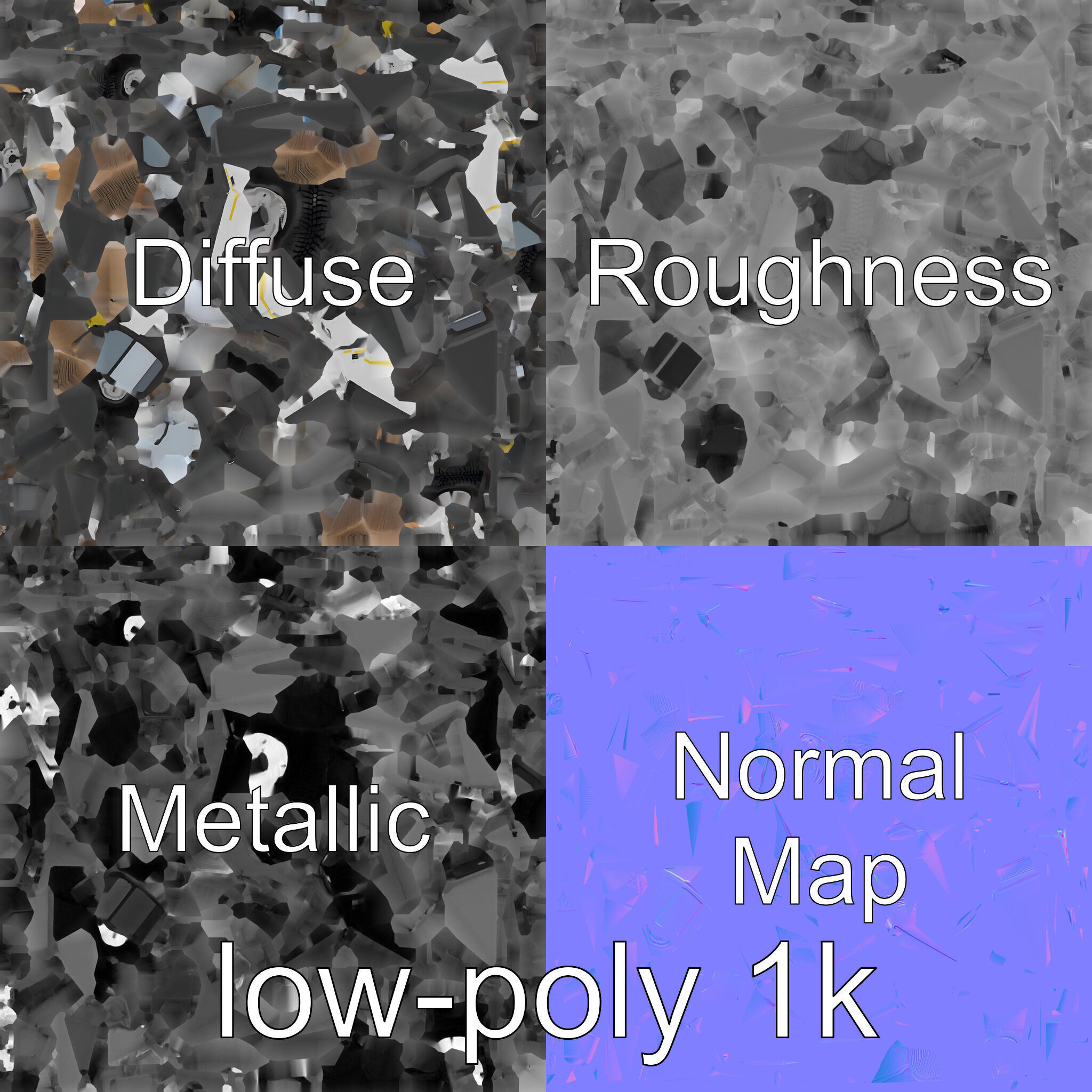 Compact Street Cleaning Machine 3D Model Low-poly 3D model_1