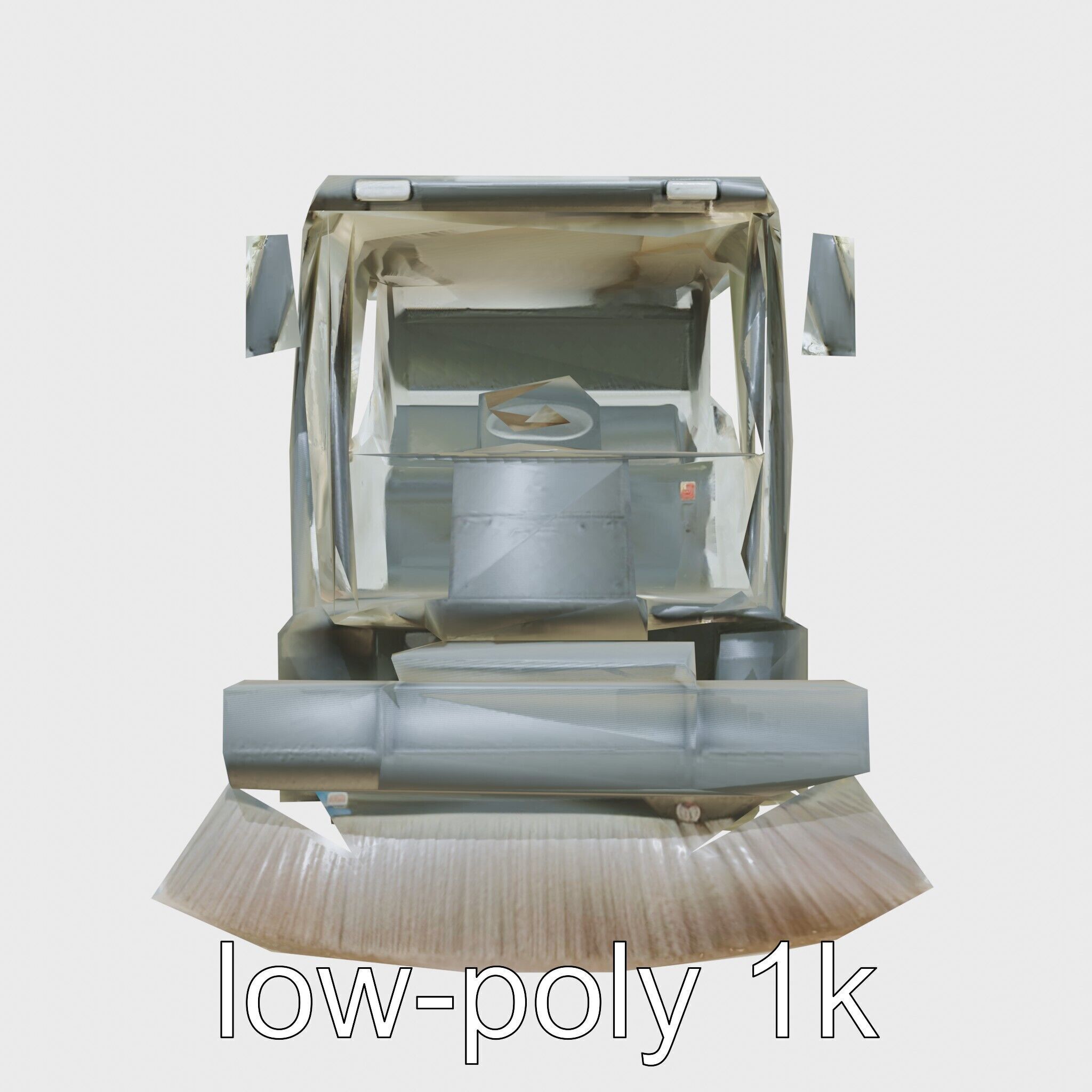 Compact Street Cleaning Machine 3D Model Low-poly 3D model_19
