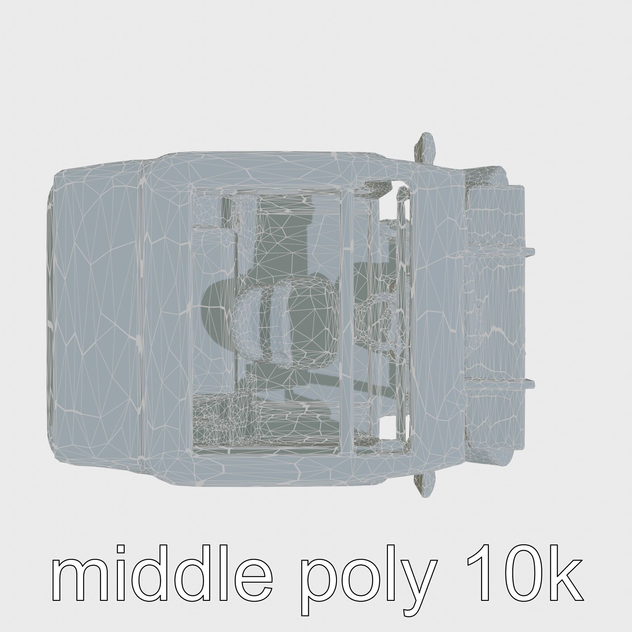 Compact Street Cleaning Machine 3D Model Low-poly 3D model_5