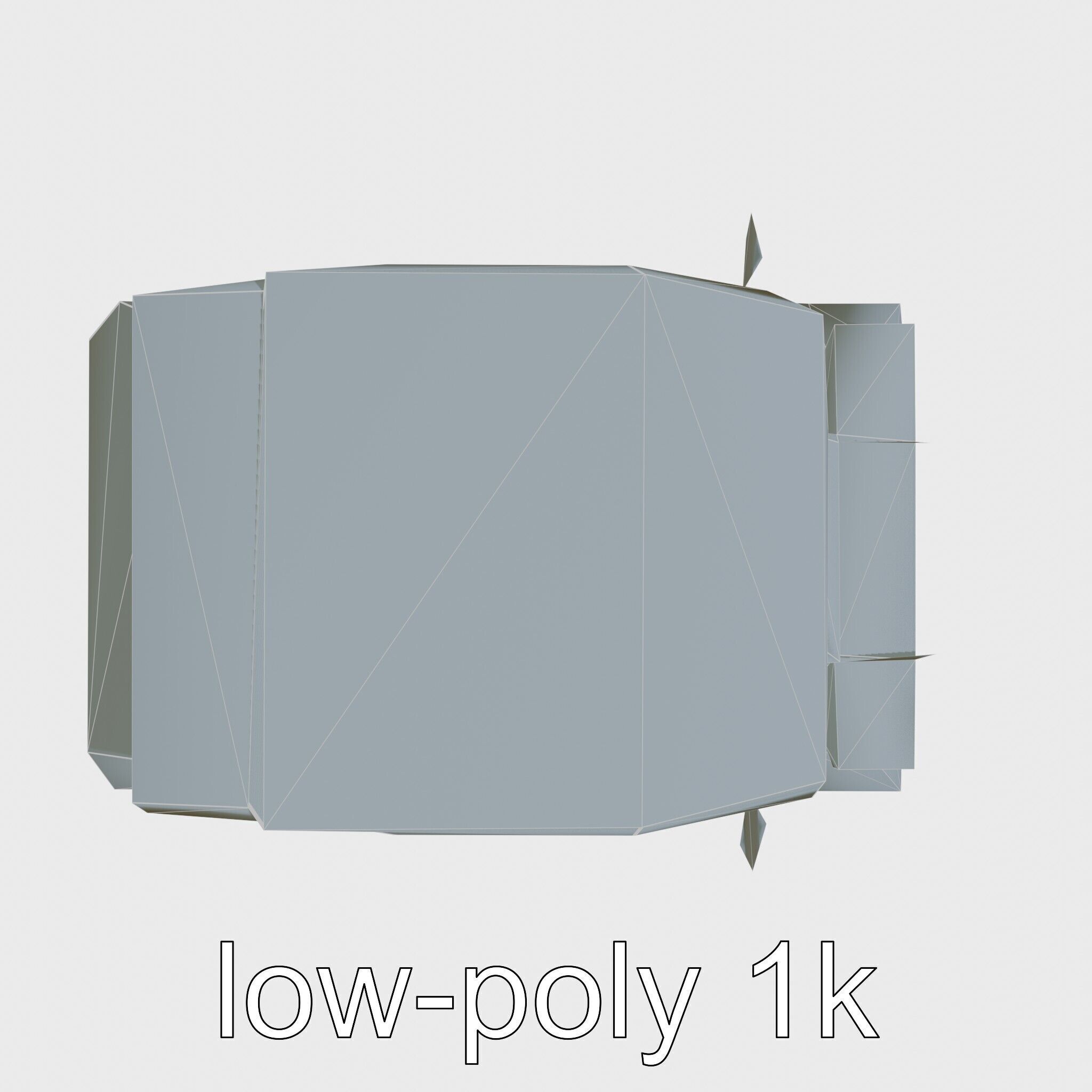 Compact Street Cleaning Machine 3D Model Low-poly 3D model_17