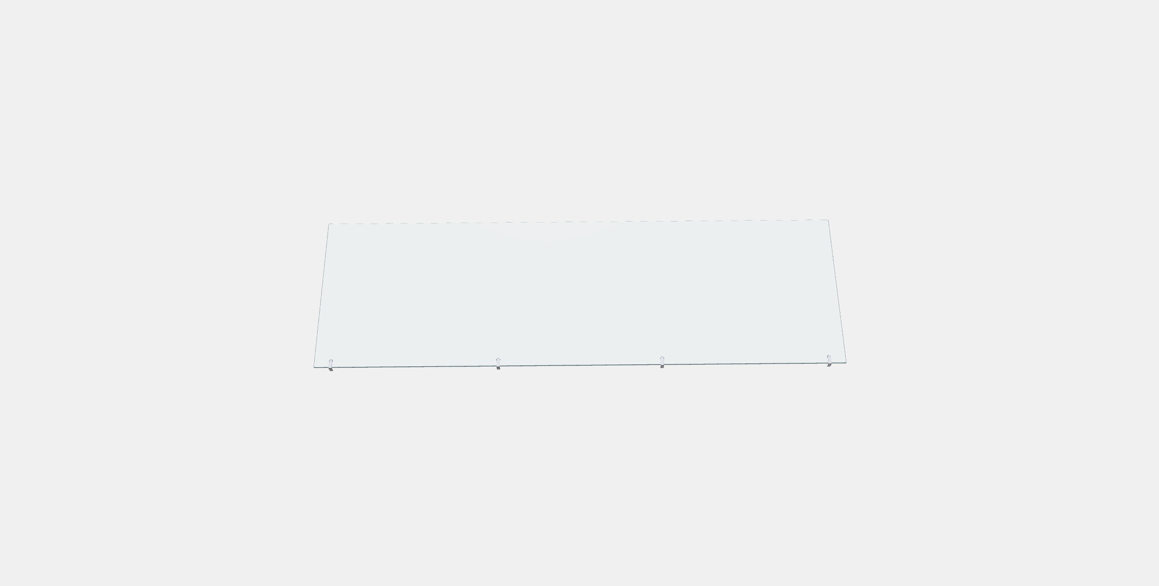 HEMNES Glass top Low-poly 3D model_3