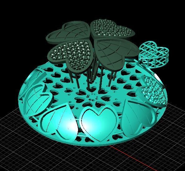 Heart pendant 01 3D print model_12
