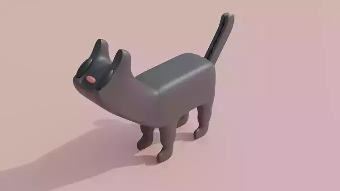 3D cat with RIG