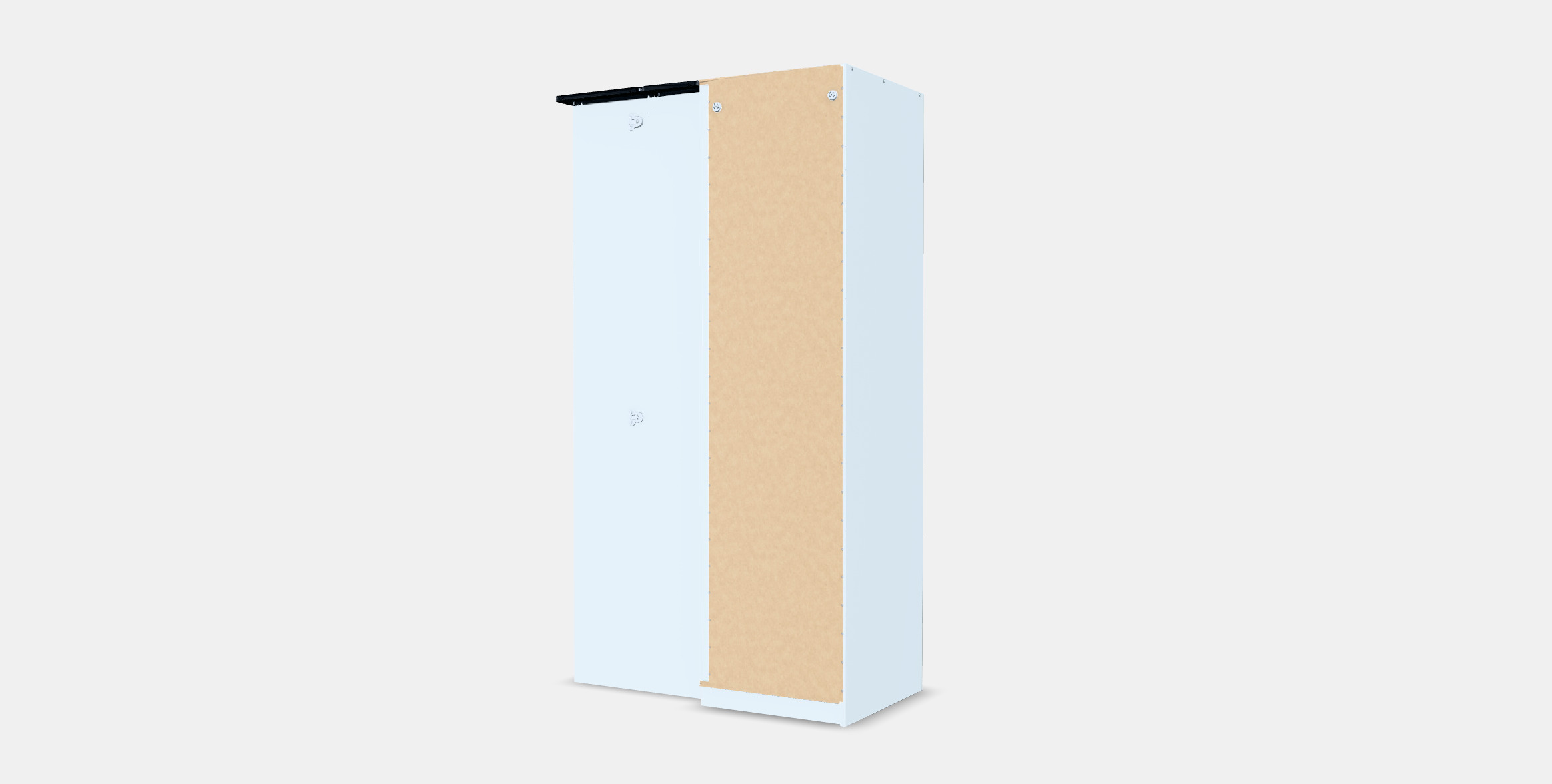 PAX - GRIMO Corner wardrobe 1 Low-poly 3D model_6