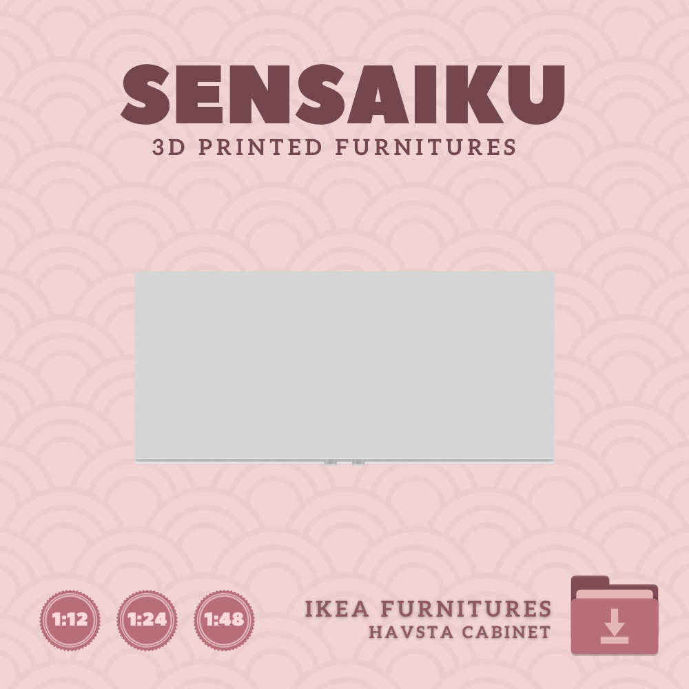 HAVSTA Cabinet for Miniature Dollhouse IKEA 3D Print 3D print model_2