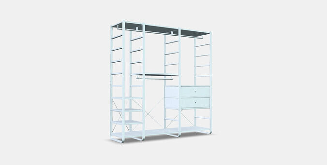 ELVARLI Wardrobe combination 5 Low-poly 3D model