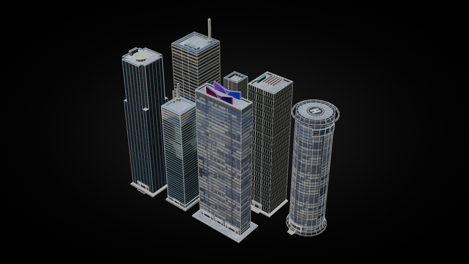 City Pack Low-poly 3D model_8