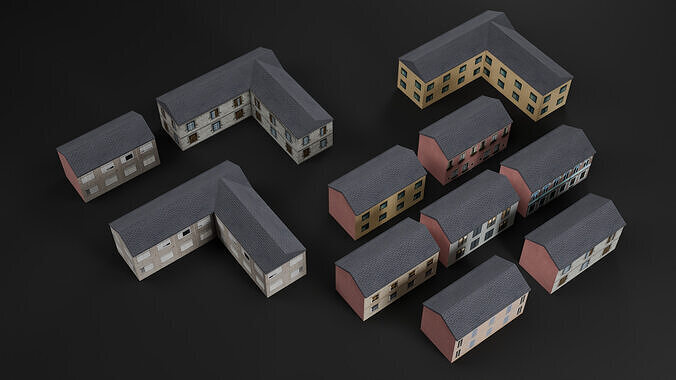 City Pack Low-poly 3D model 6