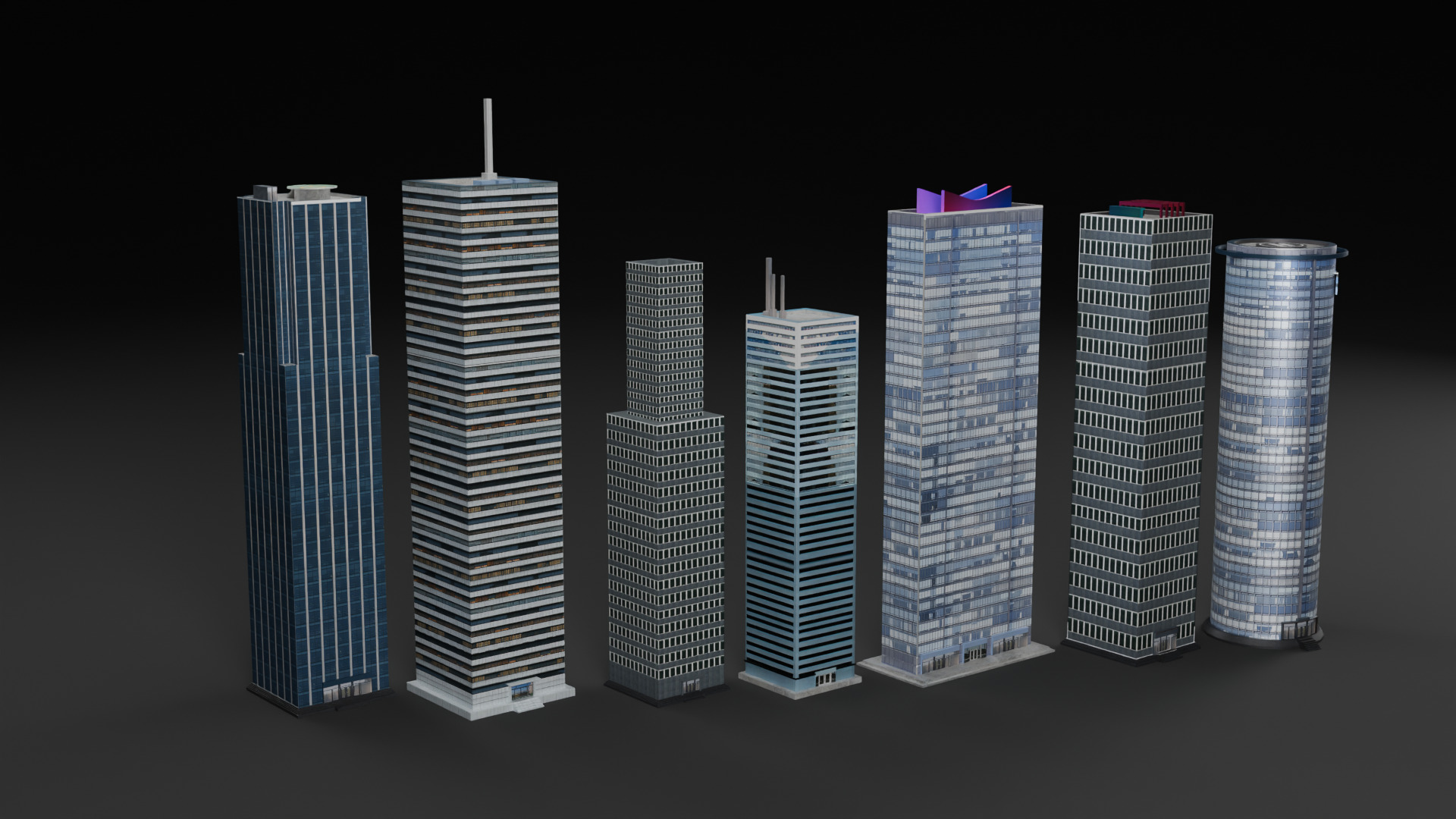 City Pack Low-poly 3D model_15