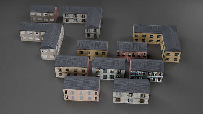 City Pack Low-poly 3D model 5