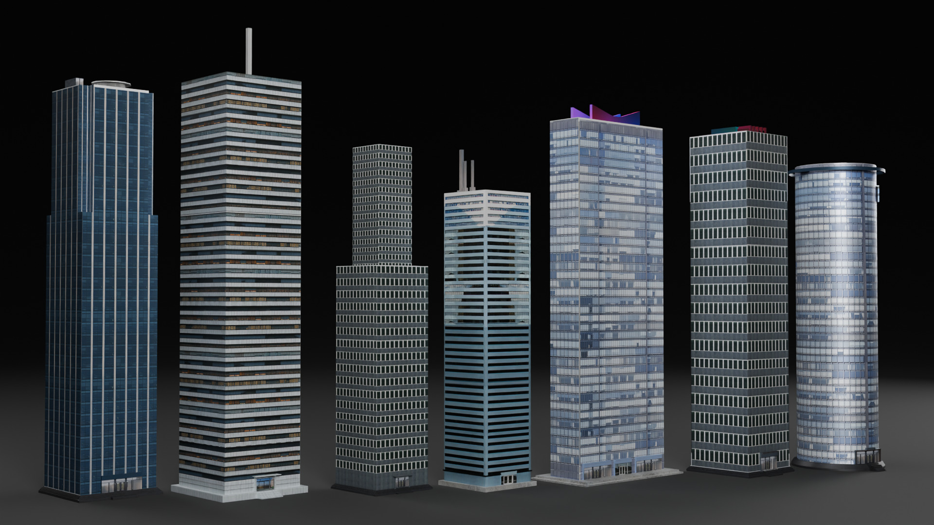 City Pack Low-poly 3D model_12