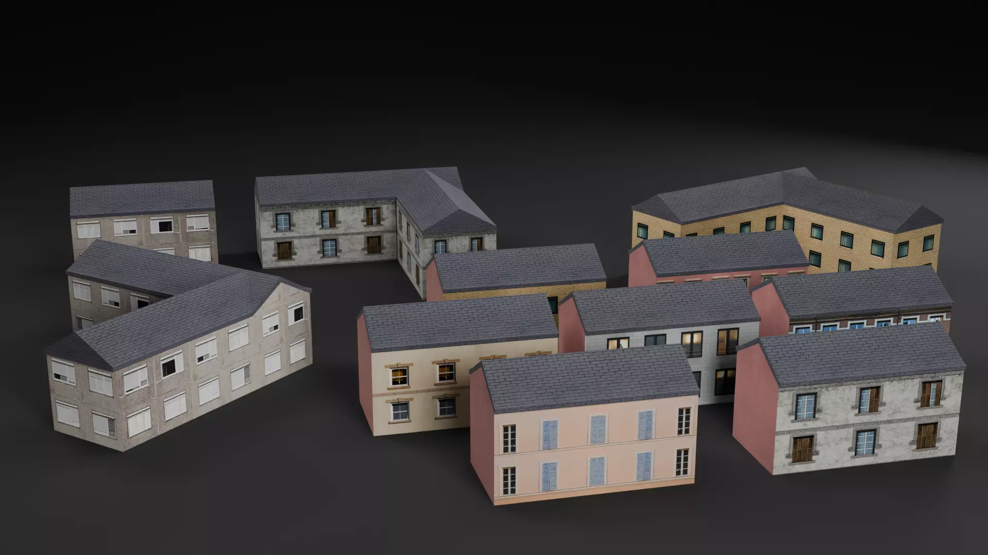 City Pack Low-poly 3D model_0