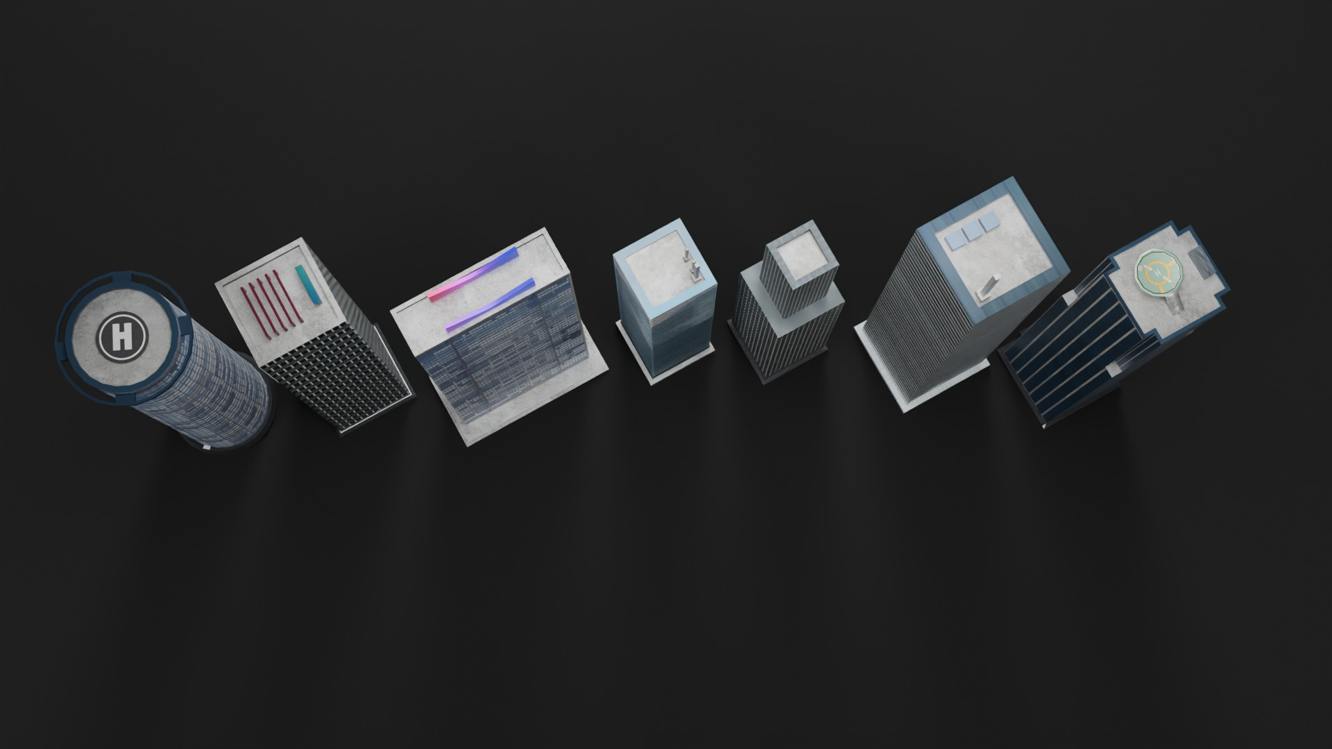 City Pack Low-poly 3D model_11