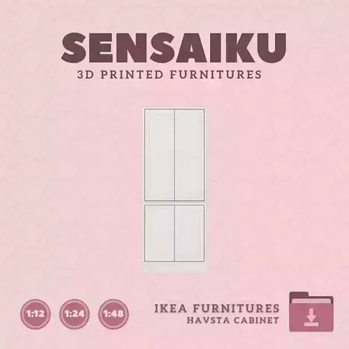 HAVSTA Cabinet Combination  for Mini Dollhouse IKEA 3D Print