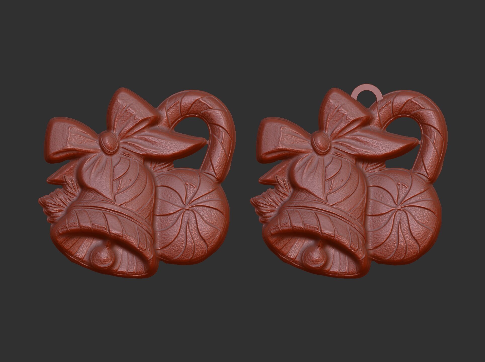 christmas bell and candy treedecor  3D print model_9