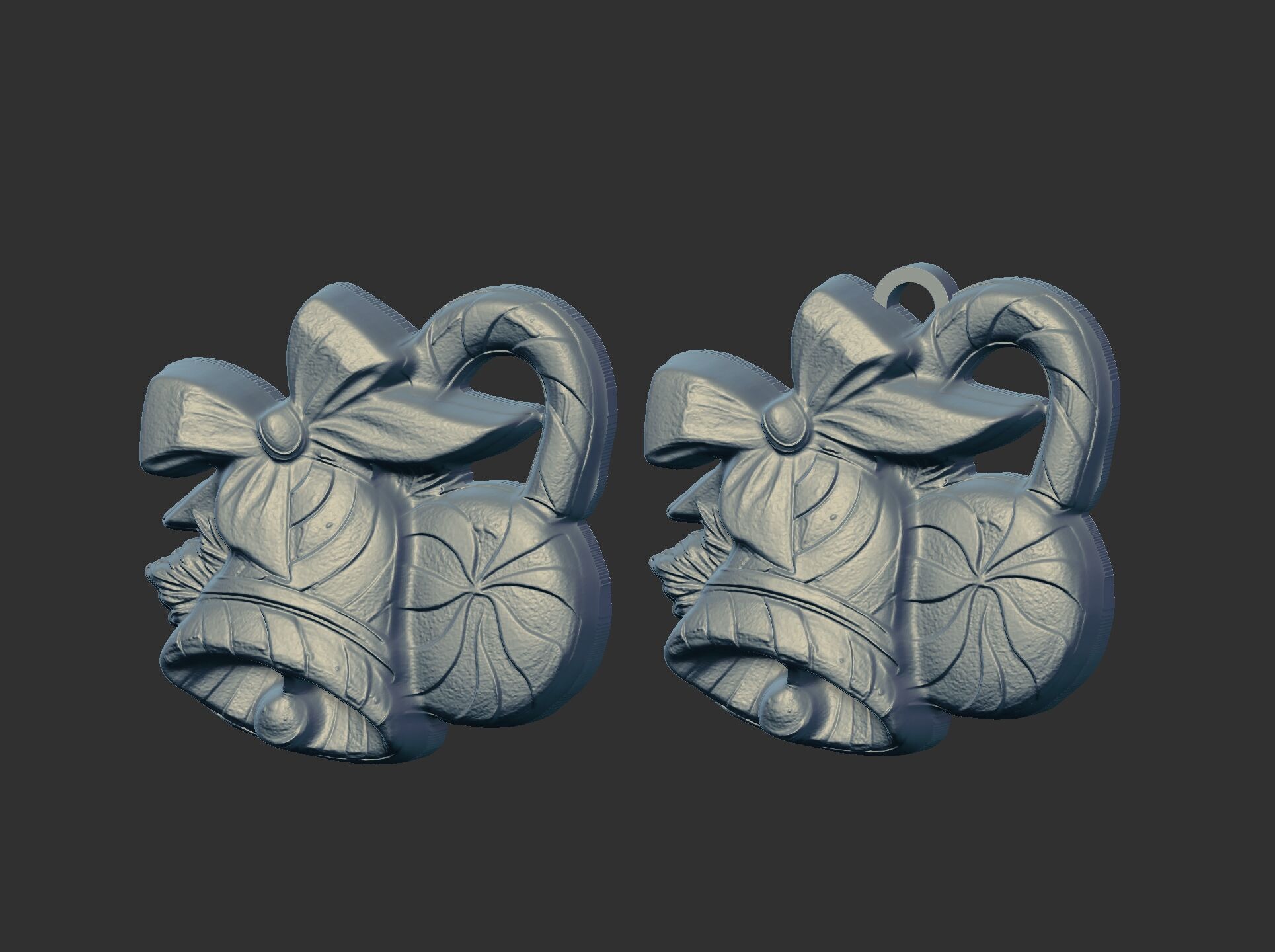 christmas bell and candy treedecor  3D print model_12