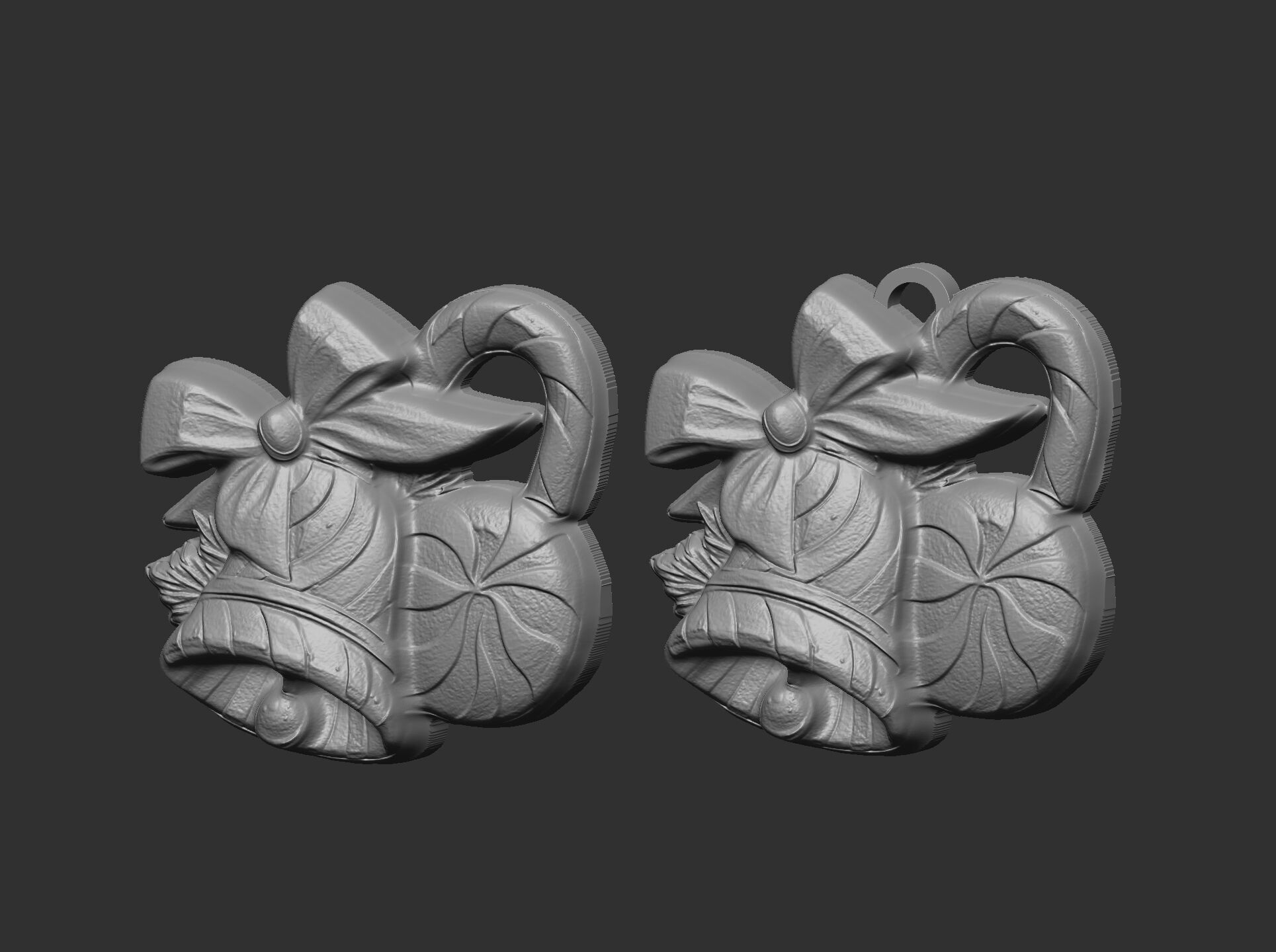 christmas bell and candy treedecor  3D print model_14