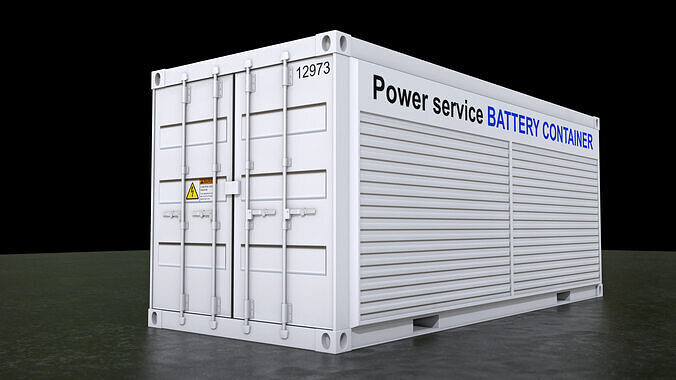 3D model Container Battery Storage System 4k PBR VR / AR / low-poly ...