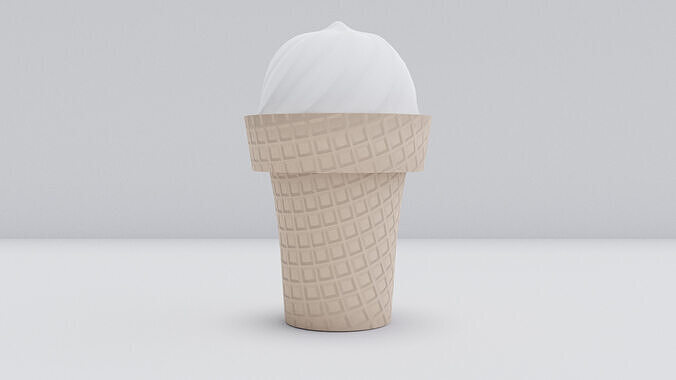 ice-cream Free low-poly 3D model