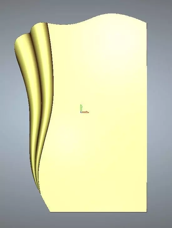 Monument wave 90x70x8 3D model_0