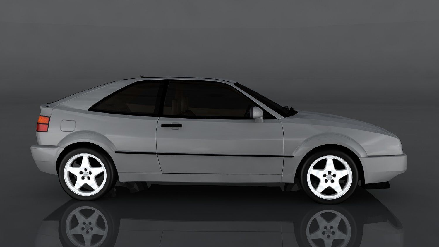 Volkswagen Corrado Low-poly 3D model_3