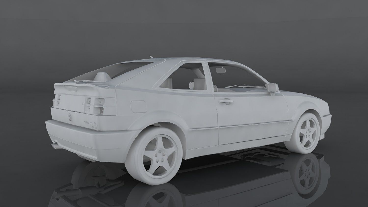 Volkswagen Corrado Low-poly 3D model_8