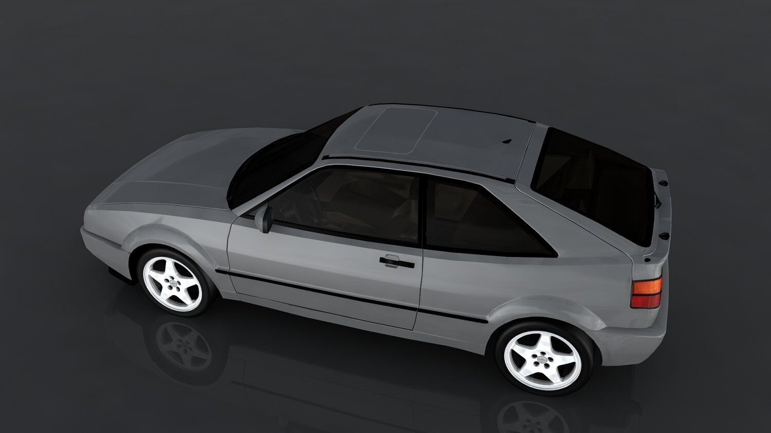 Volkswagen Corrado Low-poly 3D model_6