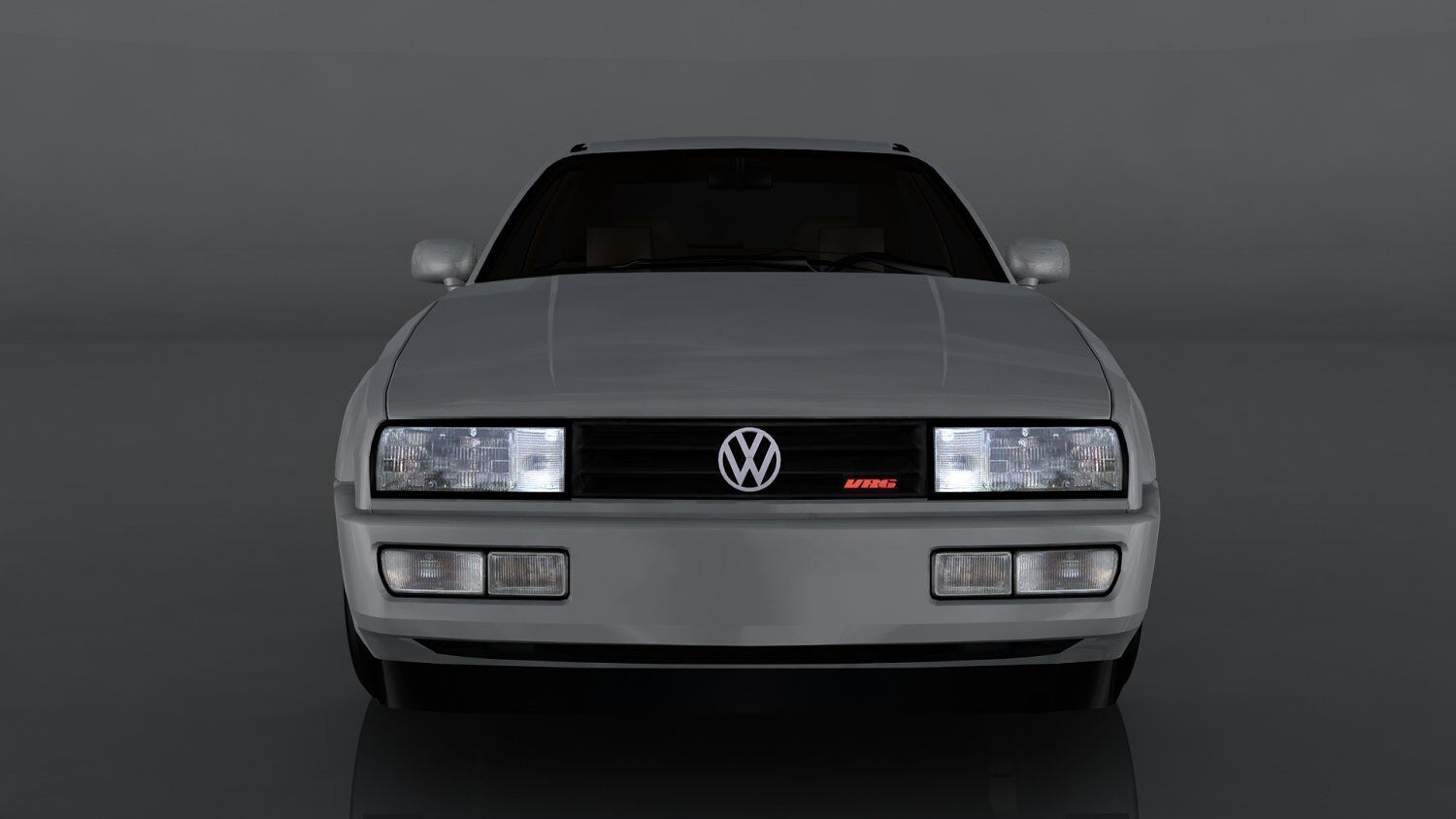 Volkswagen Corrado Low-poly 3D model_1
