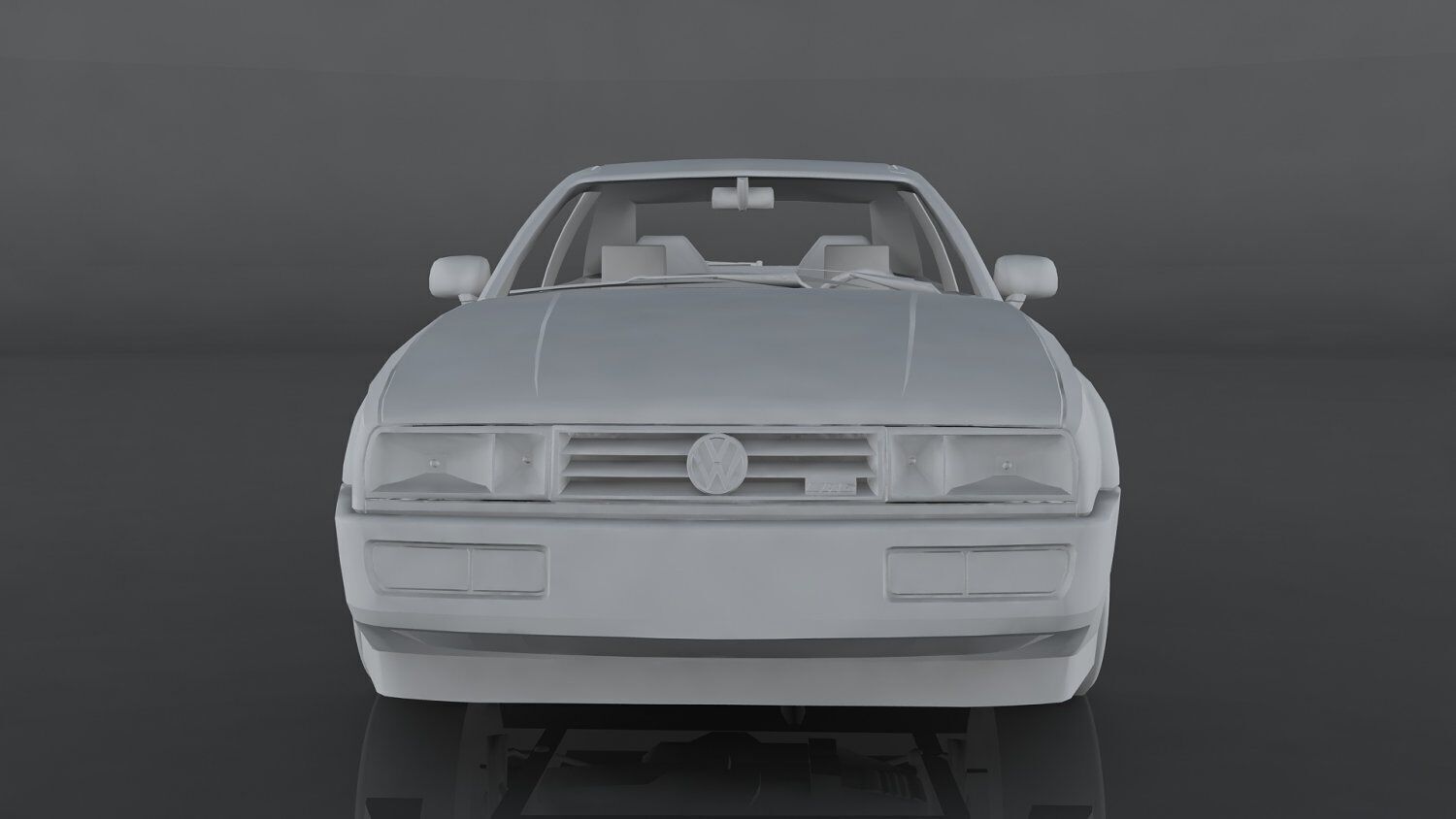 Volkswagen Corrado Low-poly 3D model_11