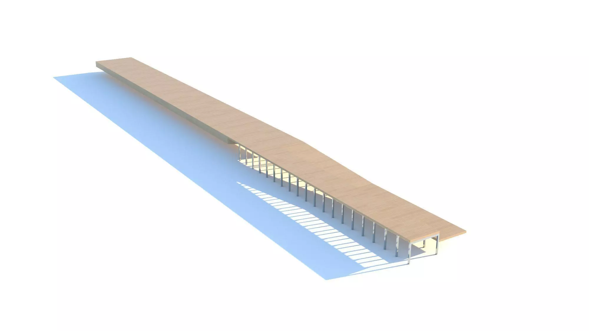Wooden Pier 3D model