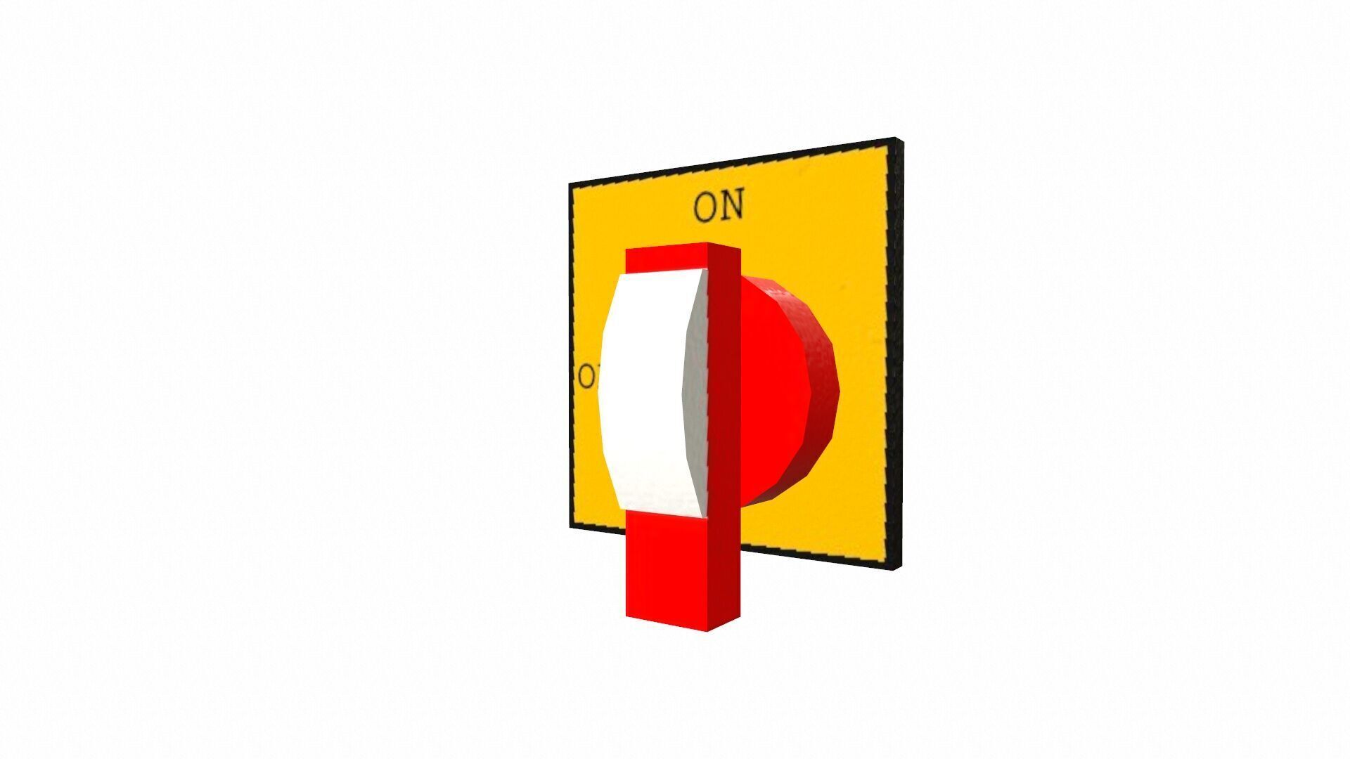Hand Switch ON OFF Low-poly 3D model_3