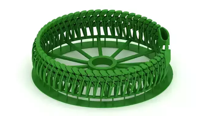 9MM SPIRAL 3 LINE PEARL CUBAN BRACELET OR CHAIN OR NECKLACE