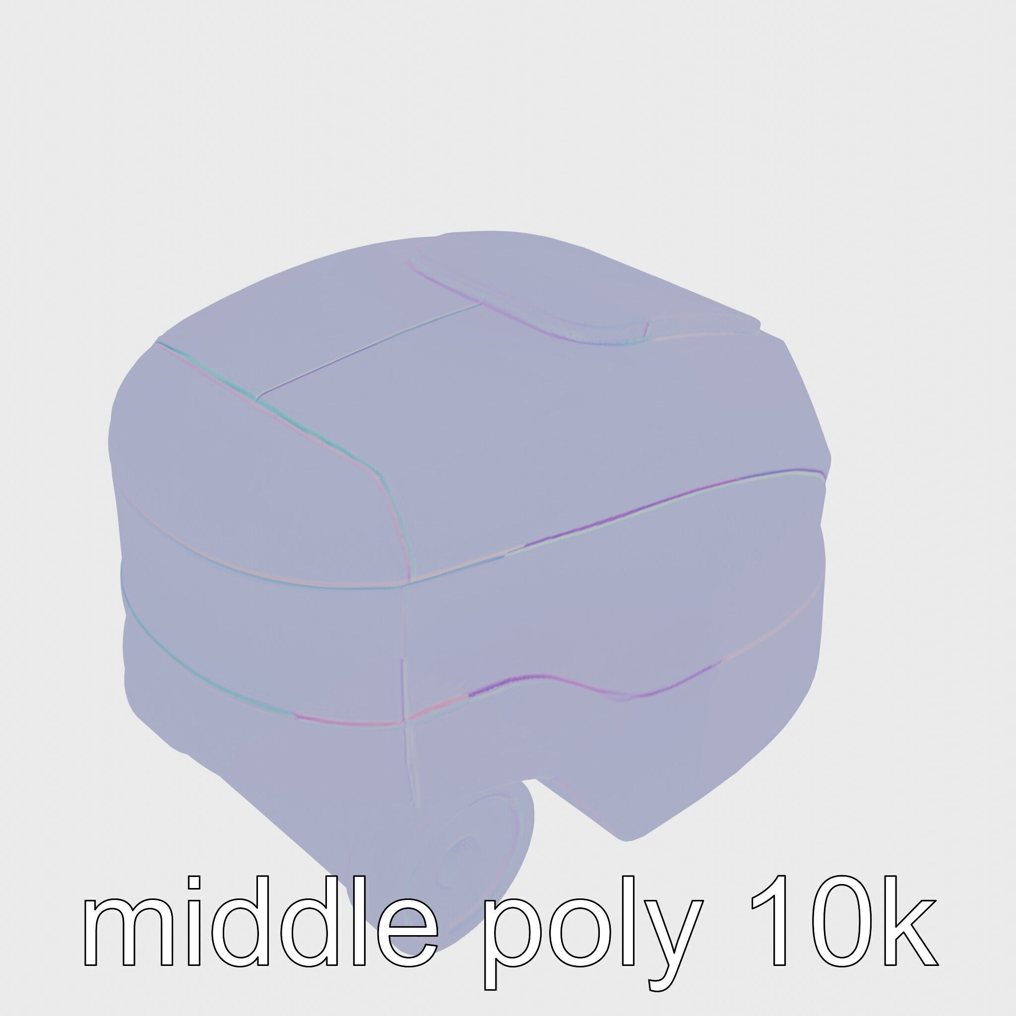 Wall-Cleaning Robot with Wheels 3D Model Low-poly 3D model_12