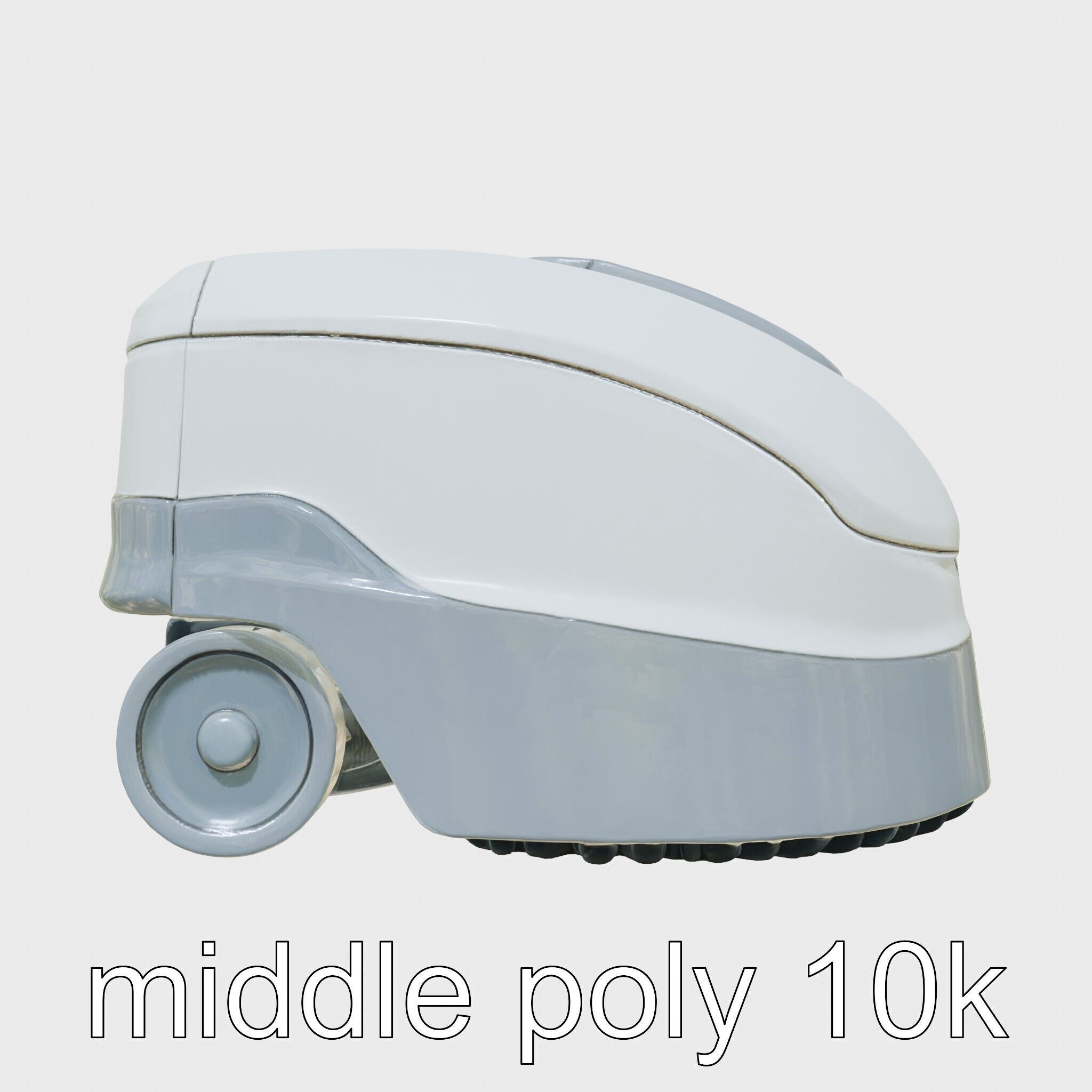 Wall-Cleaning Robot with Wheels 3D Model Low-poly 3D model_23
