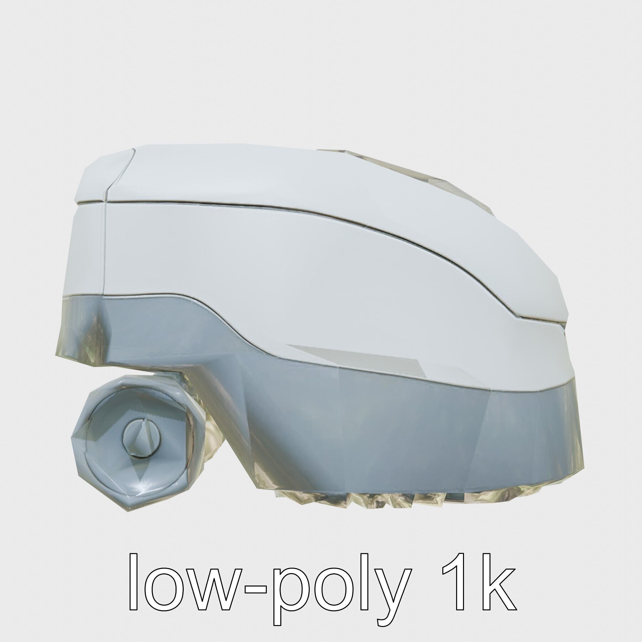 Wall-Cleaning Robot with Wheels 3D Model Low-poly 3D model_15