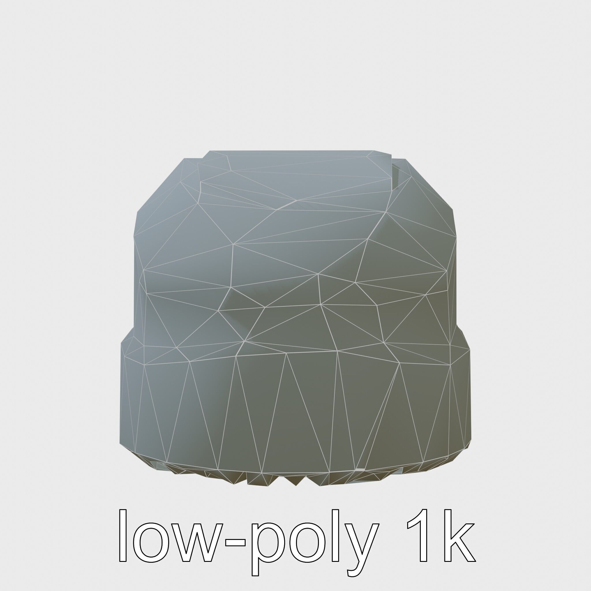 Wall-Cleaning Robot with Wheels 3D Model Low-poly 3D model_7