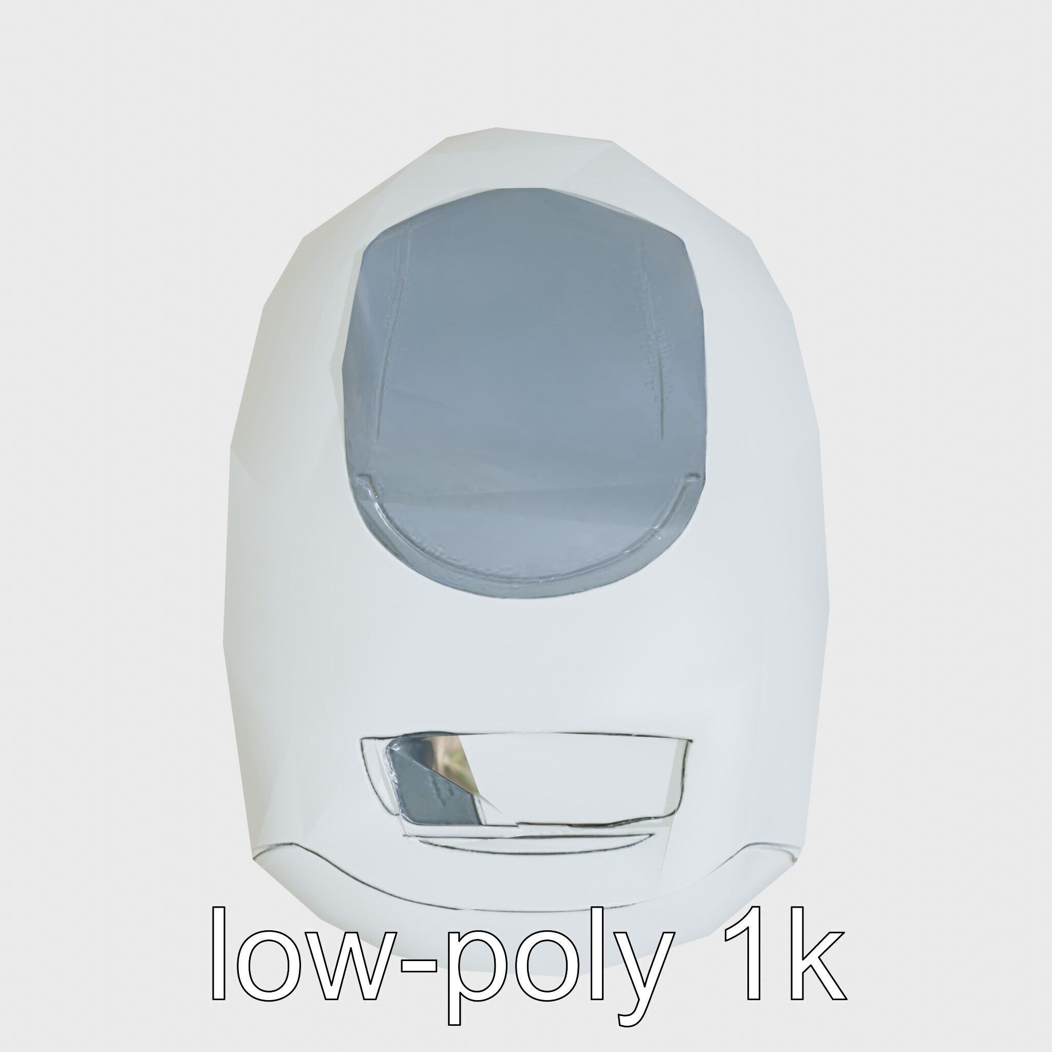 Wall-Cleaning Robot with Wheels 3D Model Low-poly 3D model_18