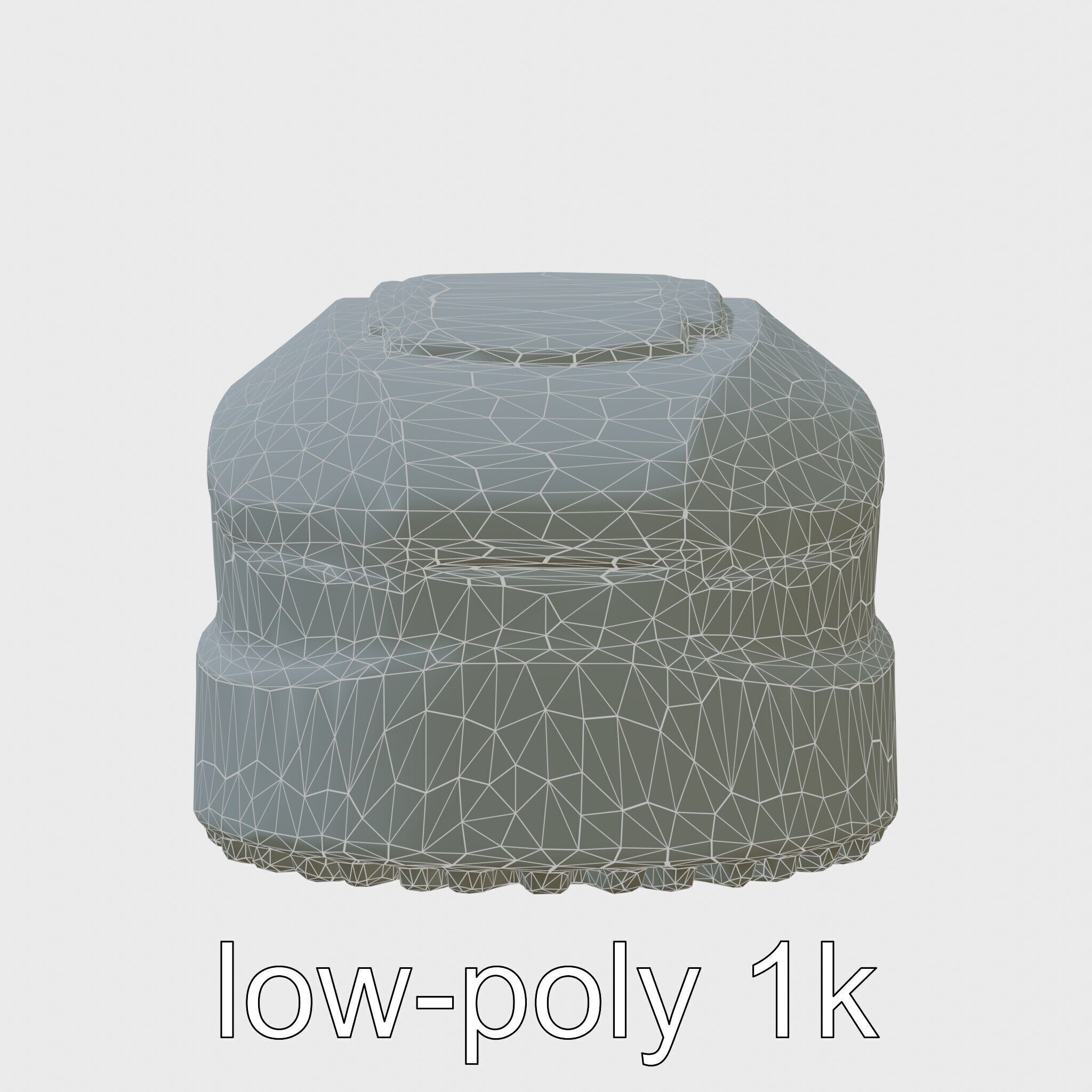 Wall-Cleaning Robot with Wheels 3D Model Low-poly 3D model_27