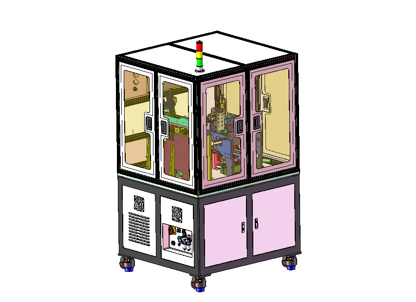 Auto-Connector Assembly Machine 3D Model -Robotic Arms 3D model_1