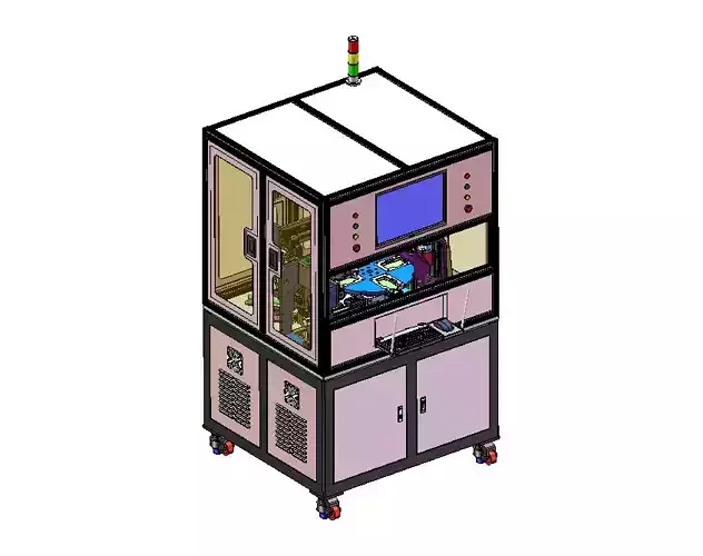 Auto-Connector Assembly Machine 3D Model -Robotic Arms