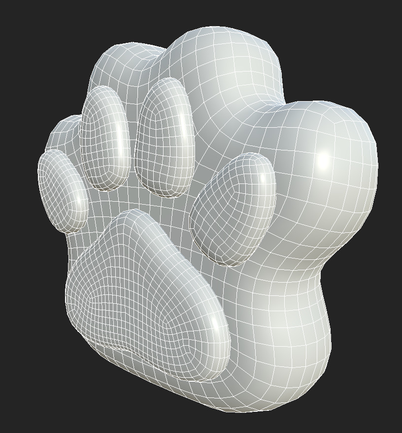 taba paw Free low-poly 3D model_5