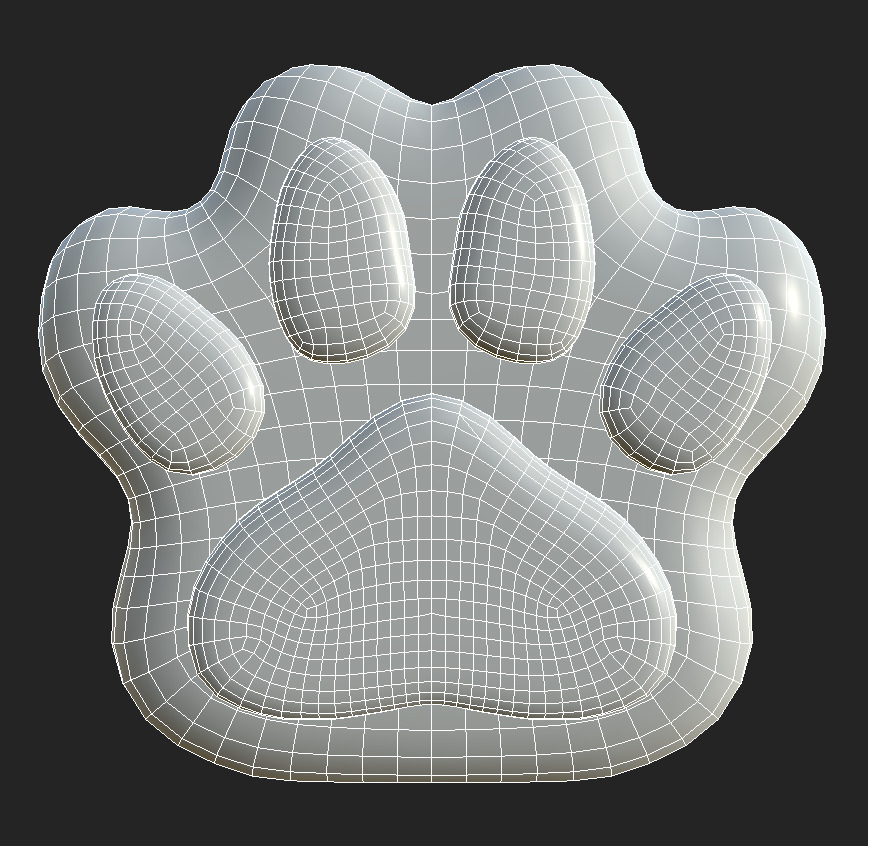 taba paw Free low-poly 3D model_4