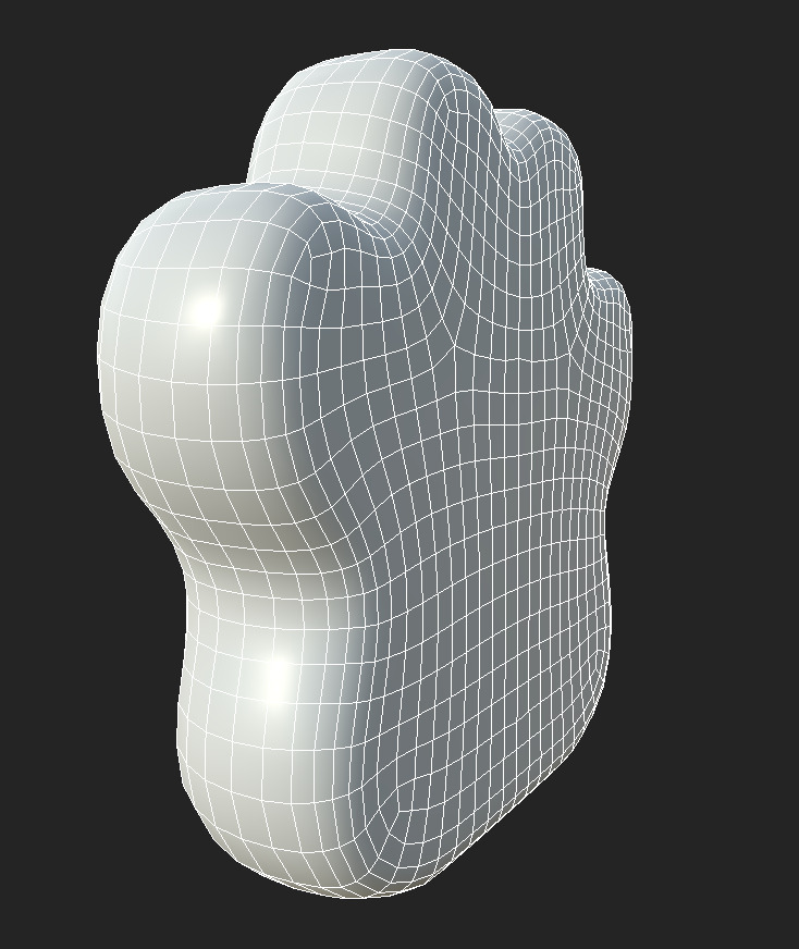 taba paw Free low-poly 3D model_6