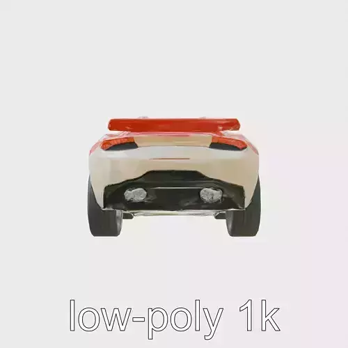 Futuristic Convertible Car Model with Aerodynamic Design