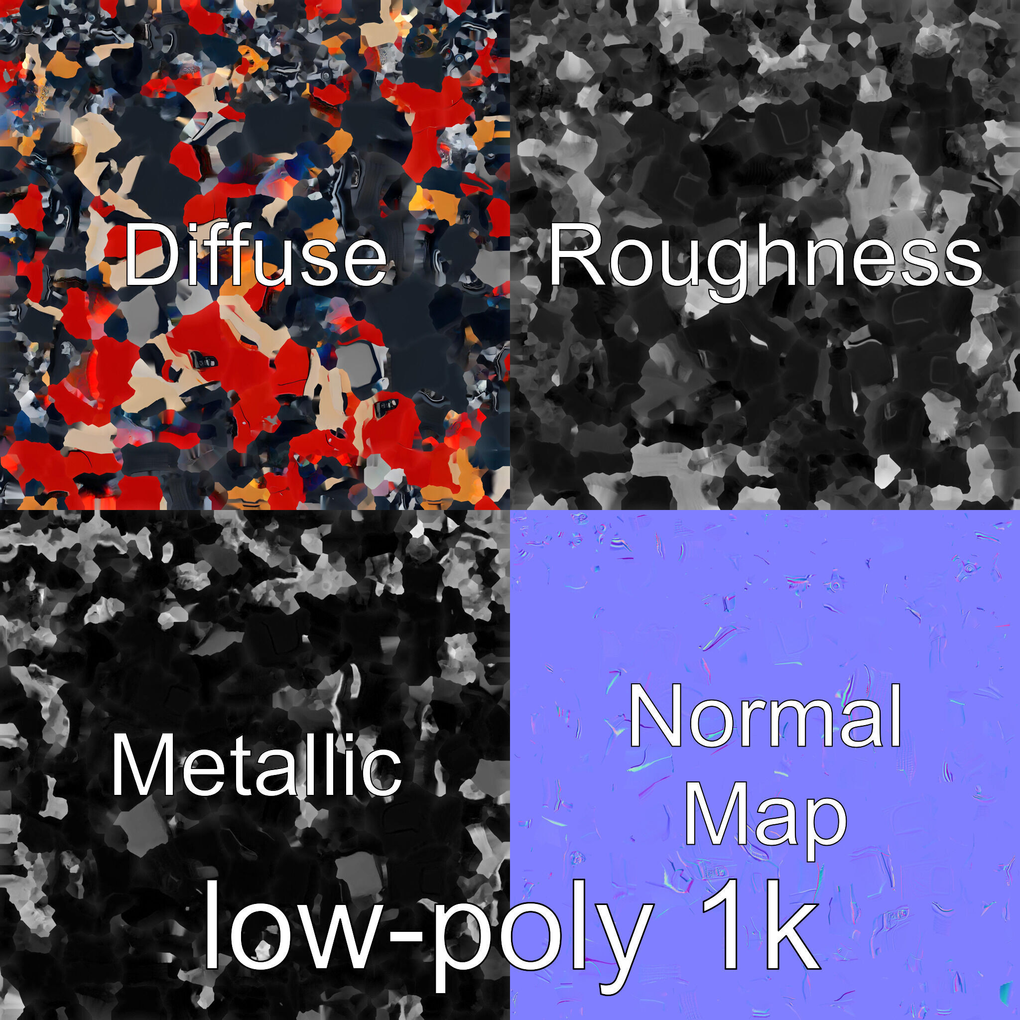 Futuristic Convertible Car Model with Aerodynamic Design Low-poly 3D model_27