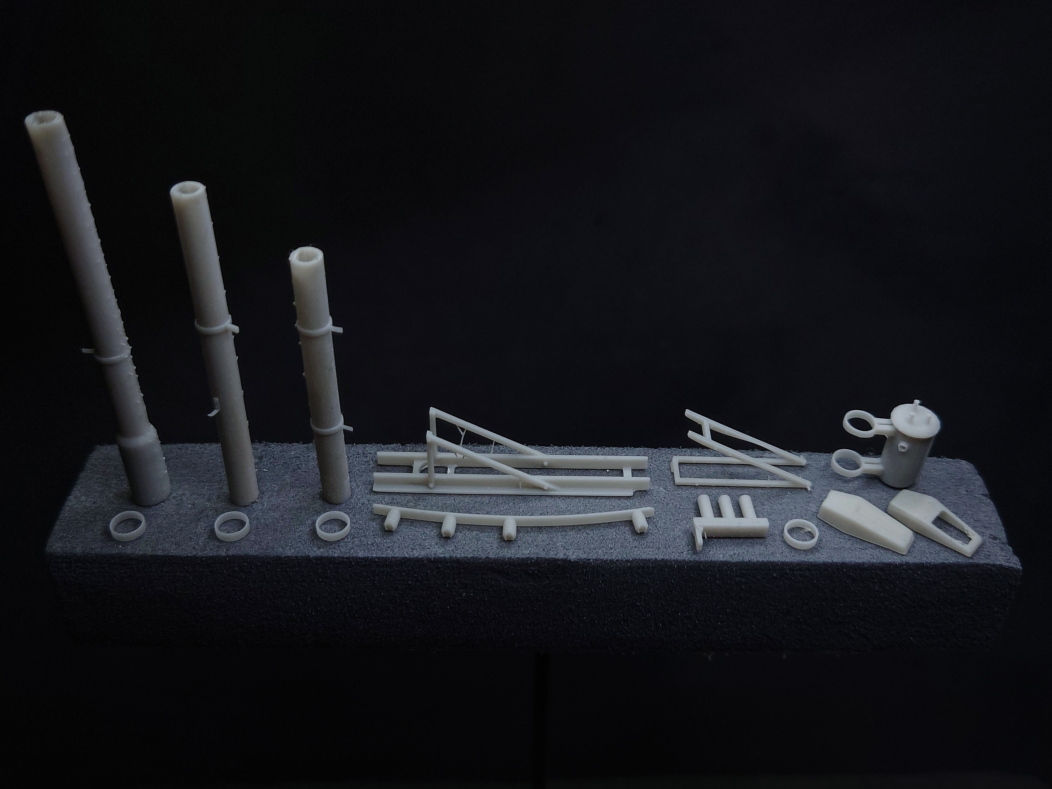 1-64 scale electric Utility Pole Type B 3D print model_6