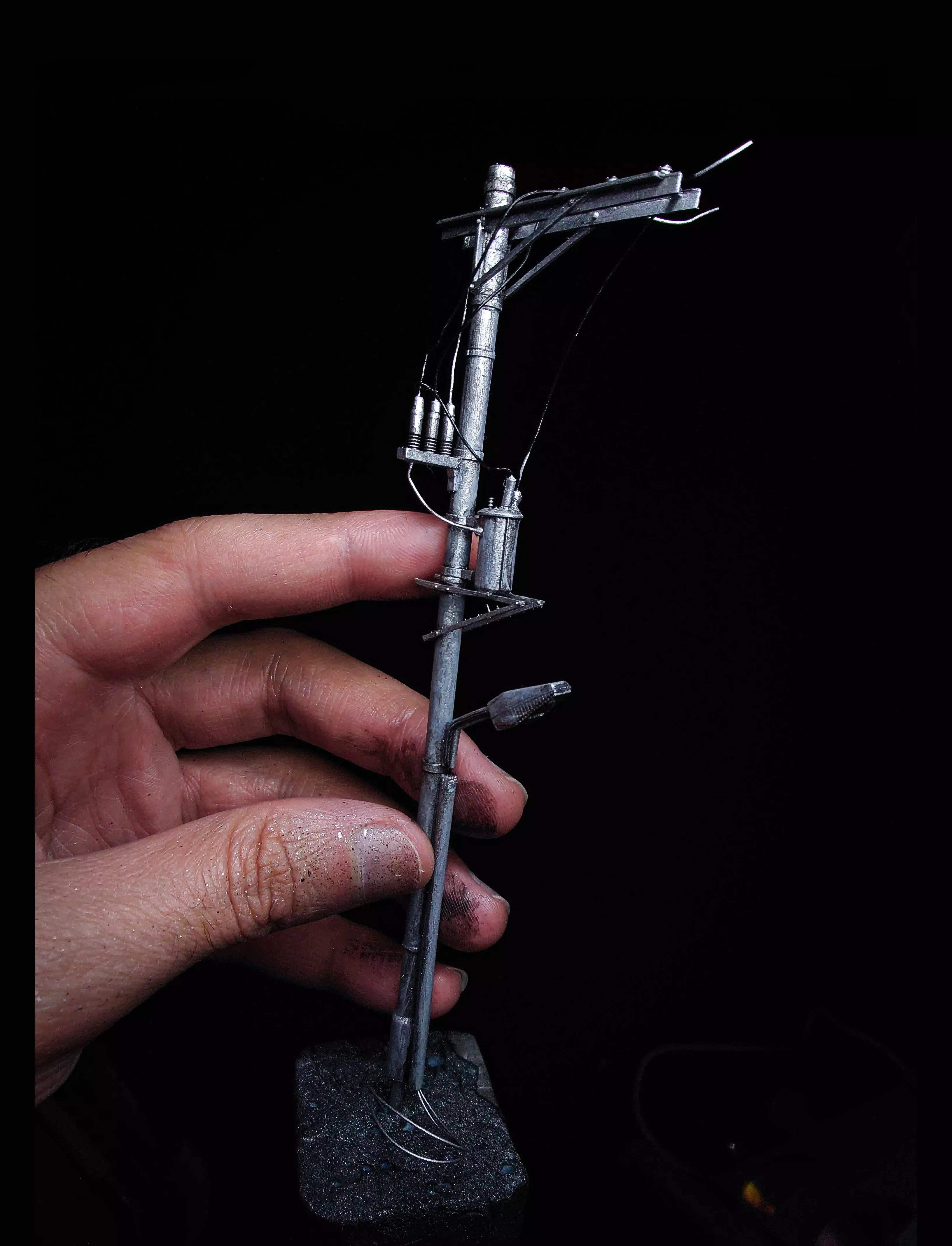 1-64 scale electric Utility Pole Type B 3D print model_0