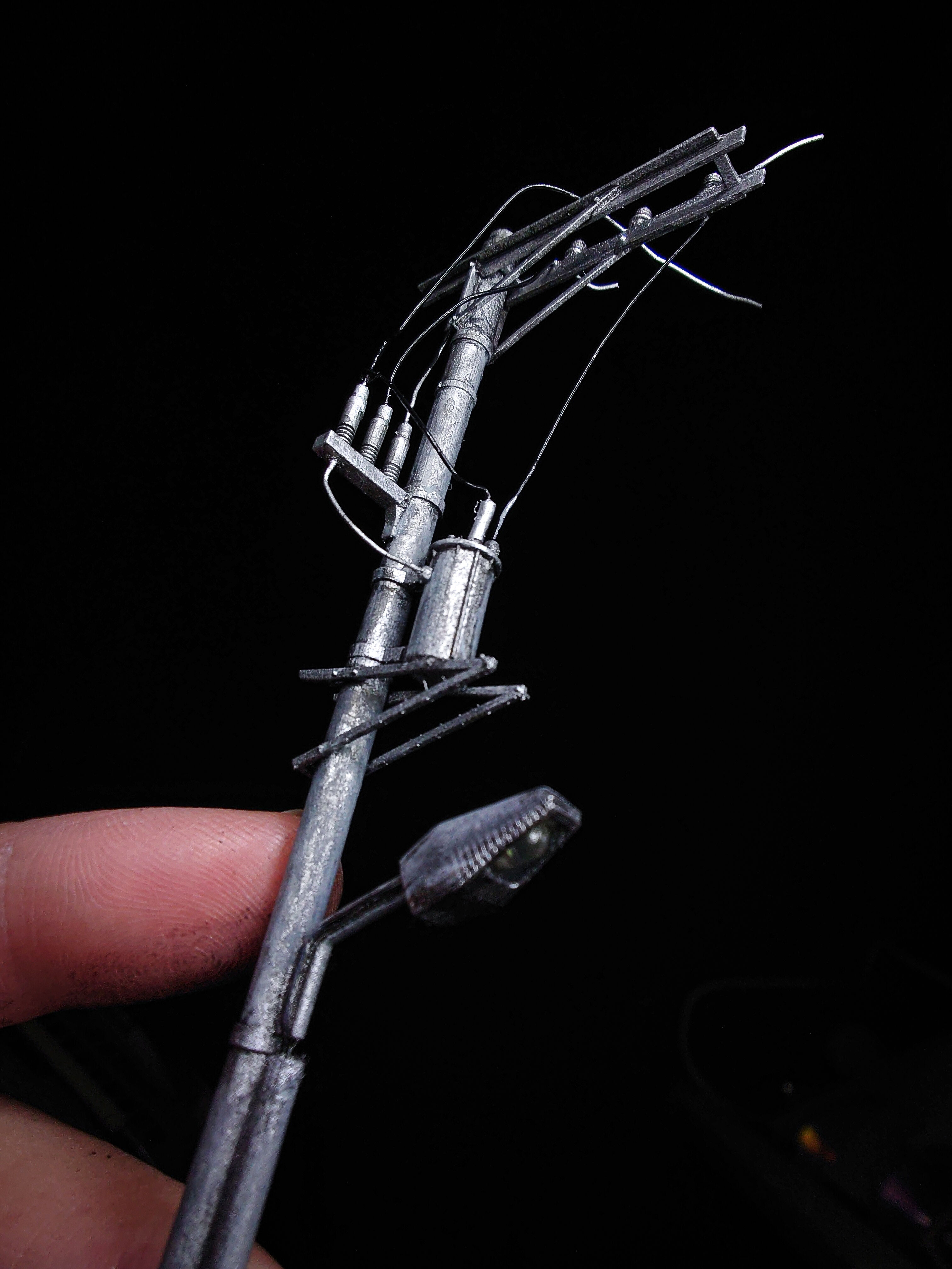 1-64 scale electric Utility Pole Type B 3D print model_2